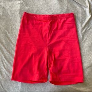SHEIN| Red Biker Shorts